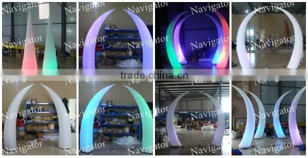 Colorful Light Up Inflatable Wedding Cone