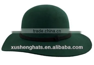factory direct sale fashion wool felt floppy hat with big brim
