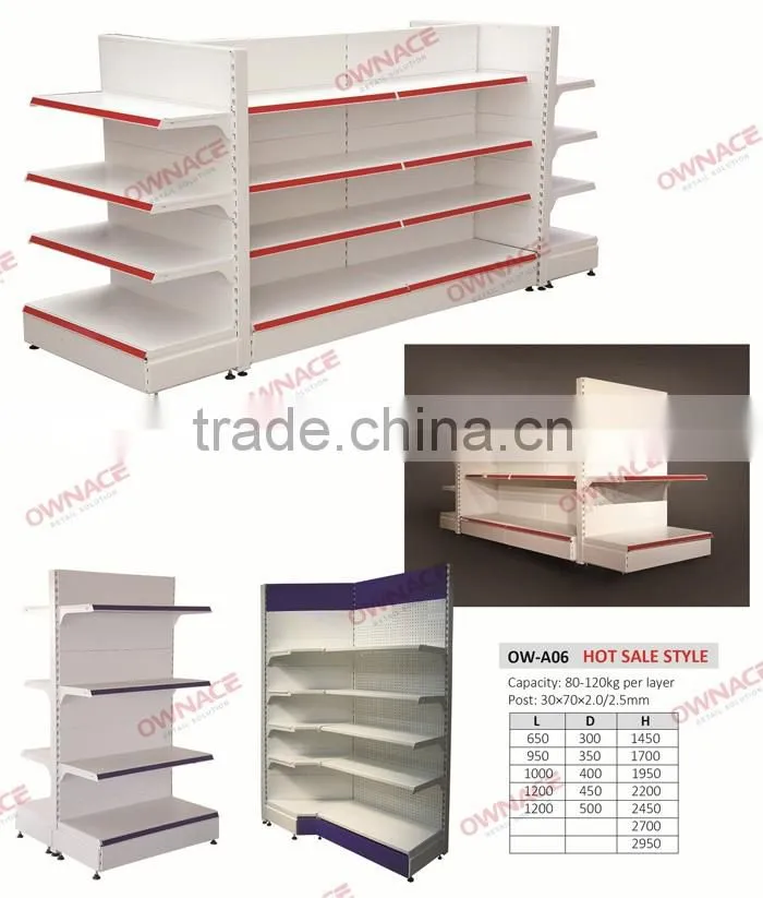 Turkey Style Commercial Store Shelving Metal Display Shelf