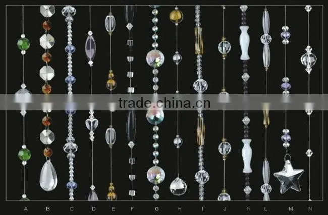 Crystal bead curtains for room decoration
