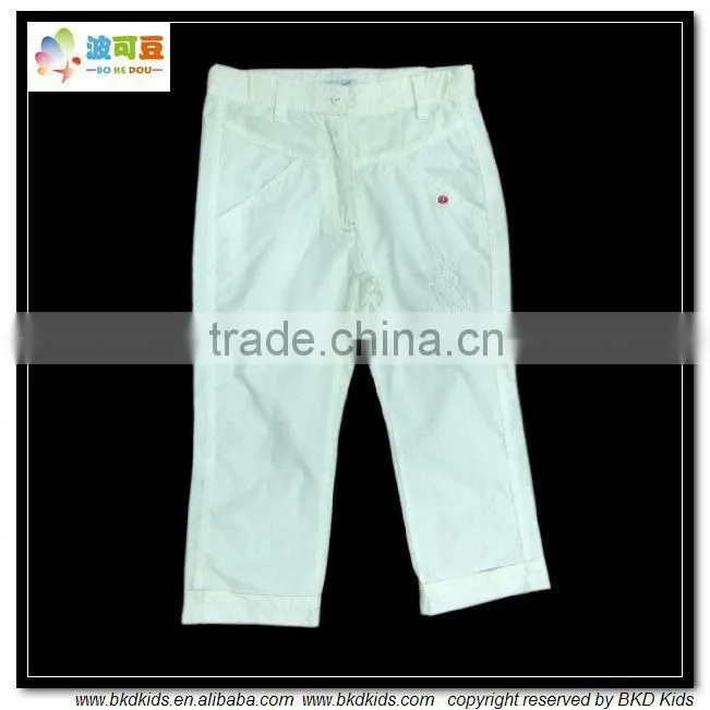 BKD plain cotton poplin toddler 3/4 pants