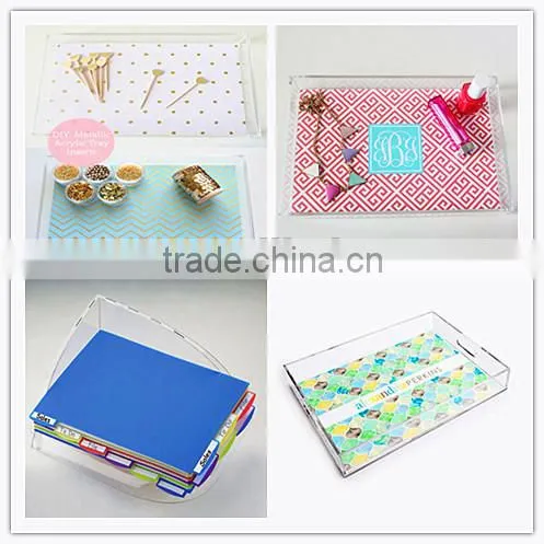 Hot sale clear A6 slanted acrylic plastic menu holder