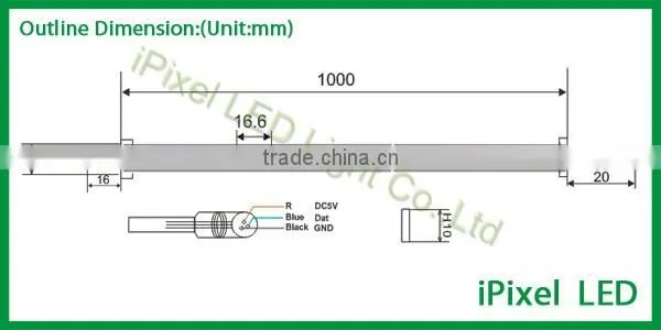 ws2812b 60 leds 60 pixels addressable led bar
