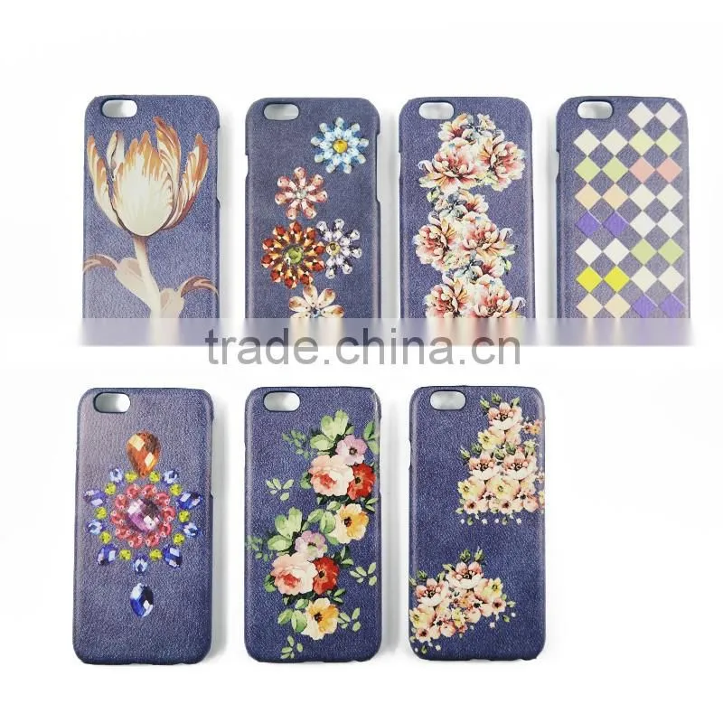 2016 Hot Sale Single PC case Simple and Printing Style PU Leather Case for iphone6 with so many design and support own Design