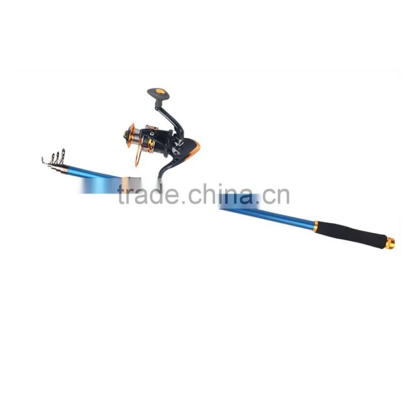 2.4M 7.87FT Telescopic Fishing Rod Tackle Travel Spinning Fishing Pole