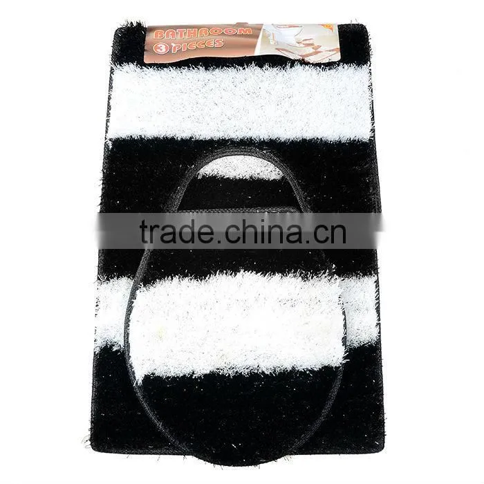 bathroom mat 3pcs Multicolor Polyester Shaggy Carpet/Rug