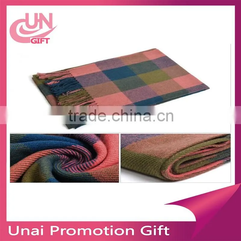 Men And Women Woven Scarf 100% Jacquard Acrylic Colorful Men Custom Woven Scarf As Gift