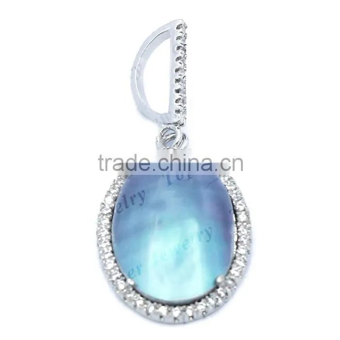 2014 New Arrival 925 sterling silver jewelry wholesale mother of pearl Pendant