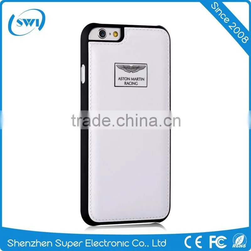 Aston Martin Racing Strap hot selling Genuine Leather Back Cover Case for iphone 6s plus