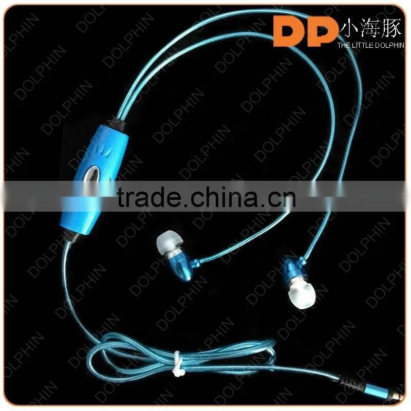 Sport running glowing headphones earbuds supre bass sound earphone led lights