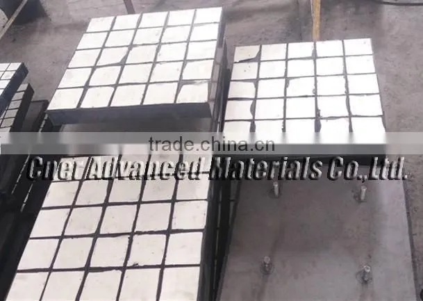 500 X 500mm Ceramic rubber wear liner with CN layer