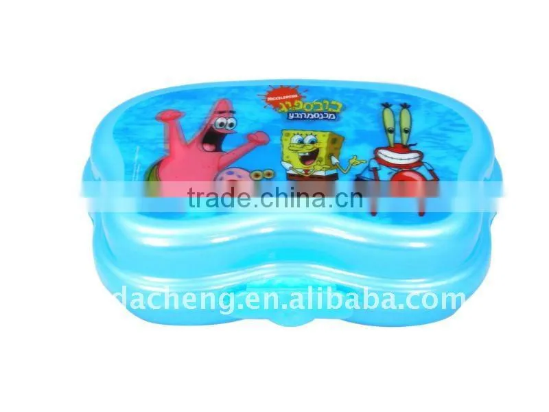 Food Grade Korea Lunch Box, Cheap 3D Lenticular Printing Hot Lunch Box