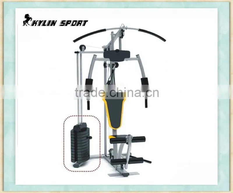one station home gym witn 150lb plastic weight stack
