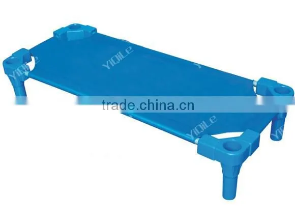 Wholesale Foldable high quality cheap price plastic bed for kids in kindergarten