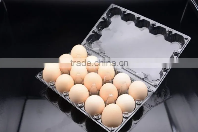 clear blister PVC plastic egg tray packaging box, wholesale egg cartons for sale