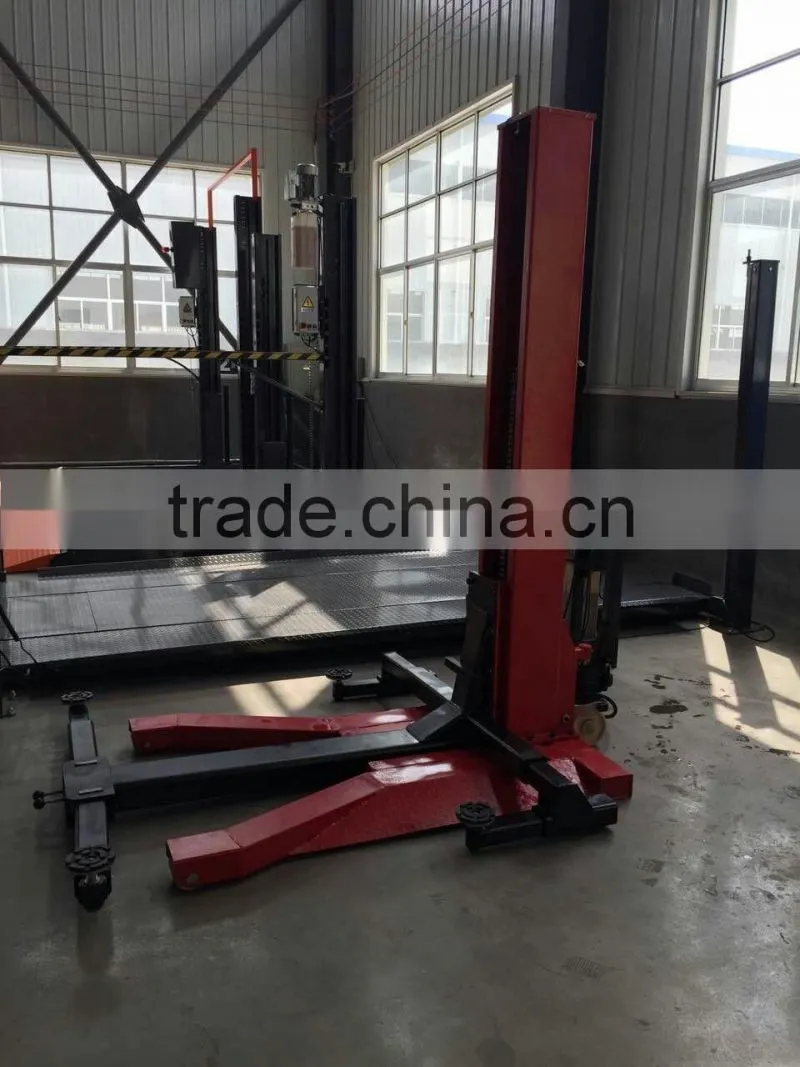 2500kgs 1950mm manual single post car lift