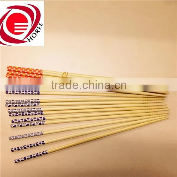 33CM long printed bamboo flatware chopsticks for home restaurant hotel and travelling