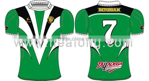 Sublimated Mens Sportswear Rugby Shirt Top Uniform Jerseys Wear Clothing