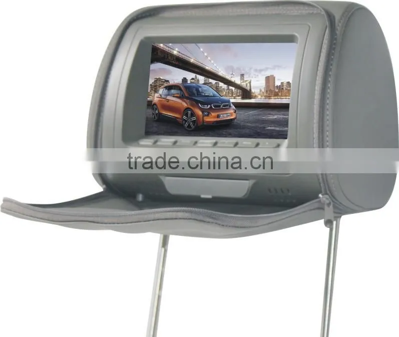 7" inch Headrest DVD Monitor Supporting DVD-R,SVCD,VCD,CD,CD-RW,MP3,MPEG4(DVIX)