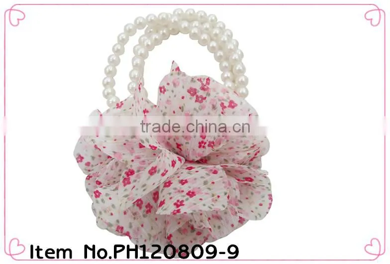 mini elastic hair bands with bead
