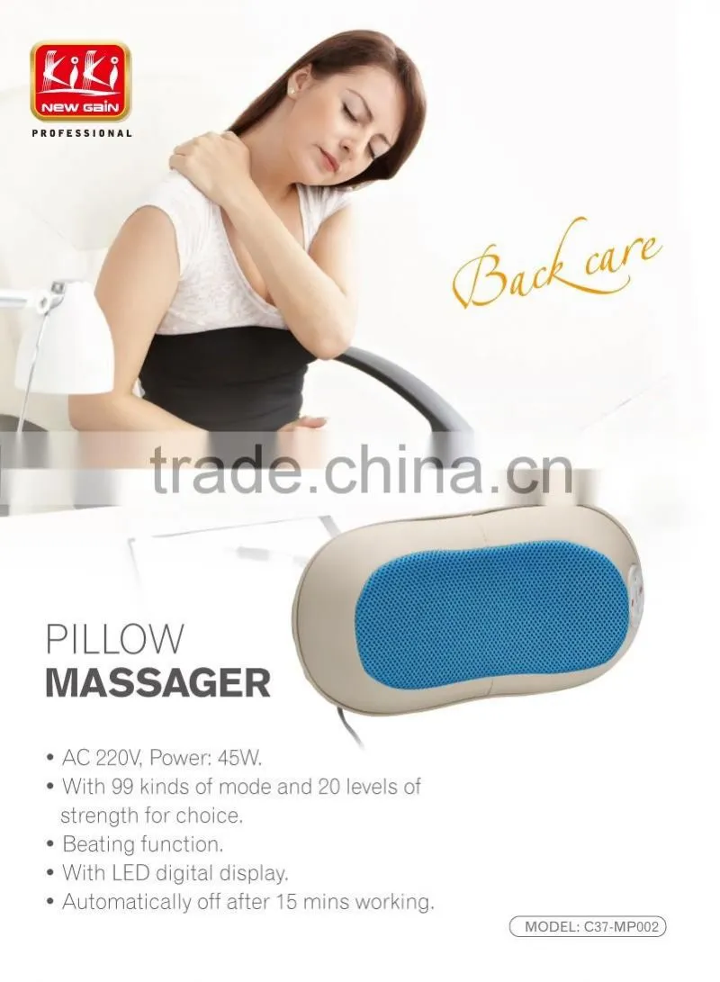 Rechargeable Fashion body massager. Personal Electric massage pillow C37-MP002