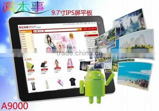 A9000 9.7 inch Android 4.0 Tablet camera 0.3MP Hard drive 16GB CPU 1.2GHz 02