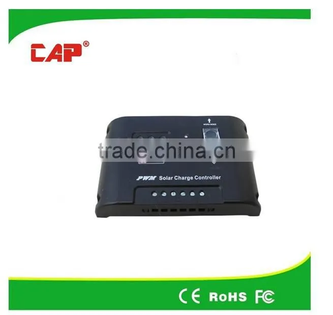 10a 20a 12v 24v manual solar charge controller with lcd display