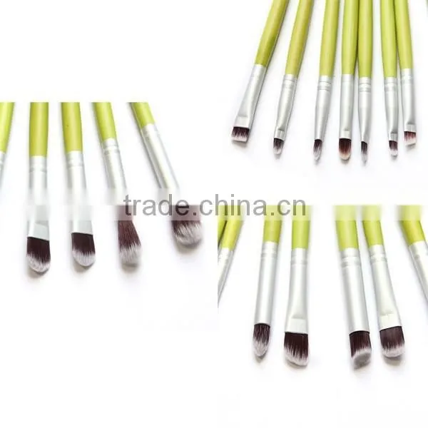 24pcs vegan bamboo handle makeup brush set with powder angled foundation lip eye brush