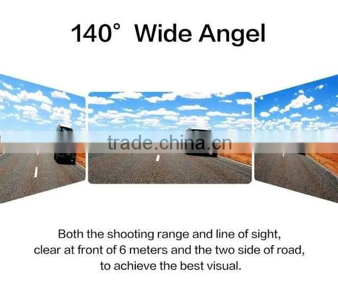 hd dual view car camera car dashboard camera G-sensor Night Vision Vehicle DVR Camcorder