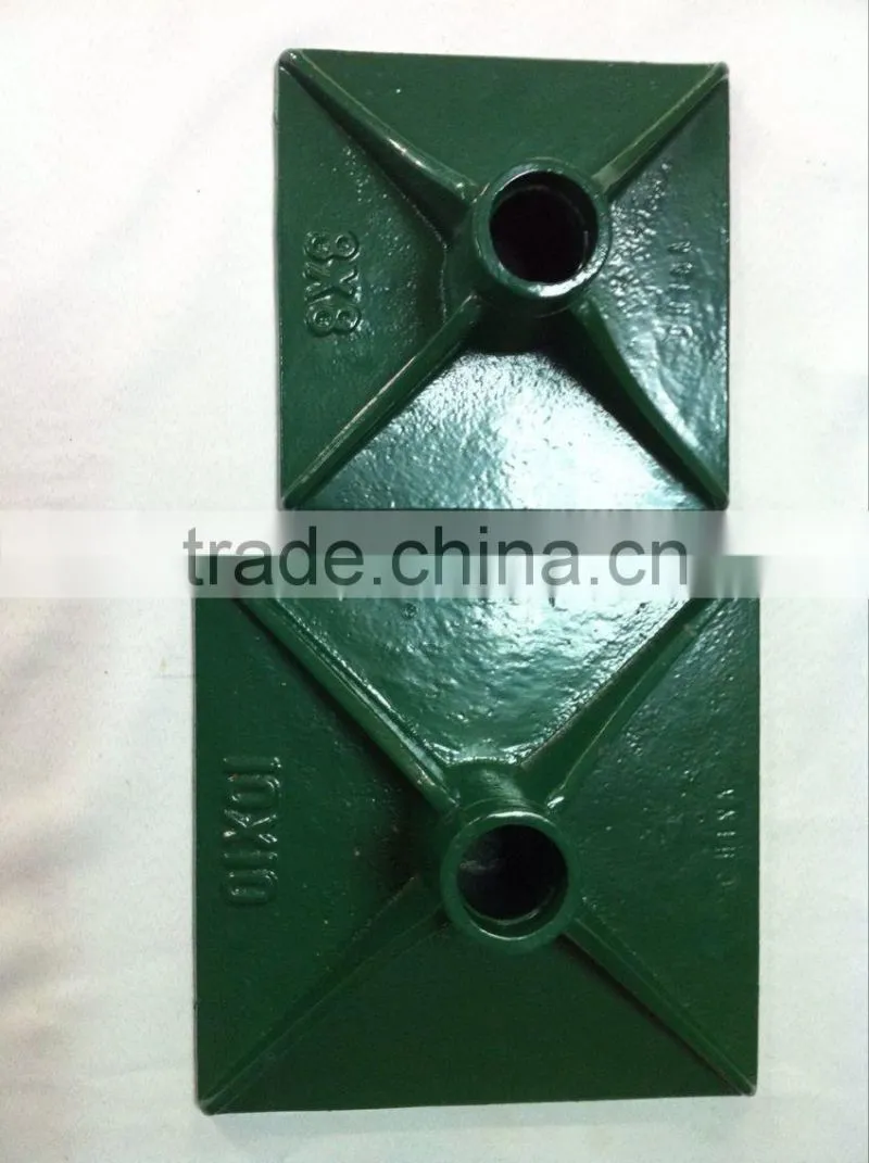 cast iron traffic guardrails base