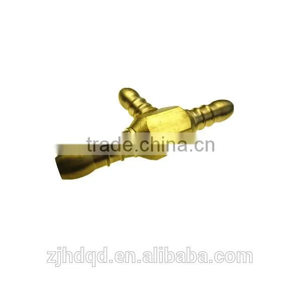 T-type hose barb connector , high quality tee hose barb with male size ,3/8" 1/2" 3/4" size