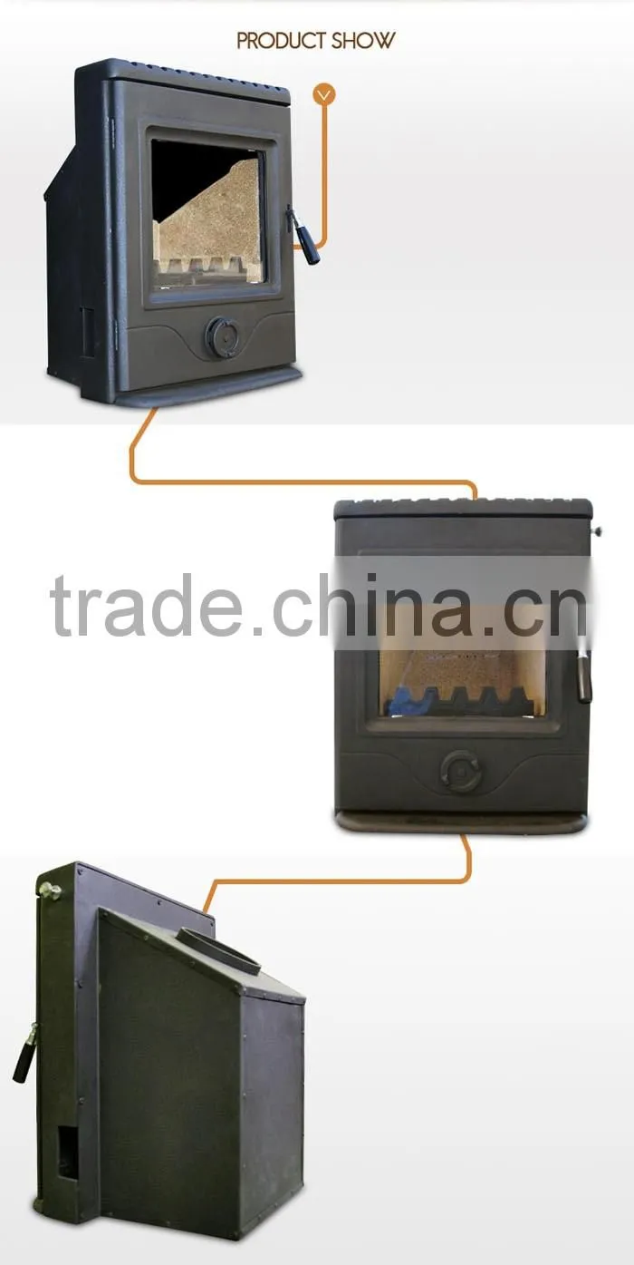 Small fireplace/wood stove/wood burning stove used to small hous warming
