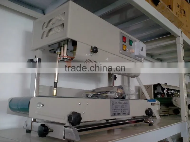 Best price continuous band sealing machine for plastic bags
