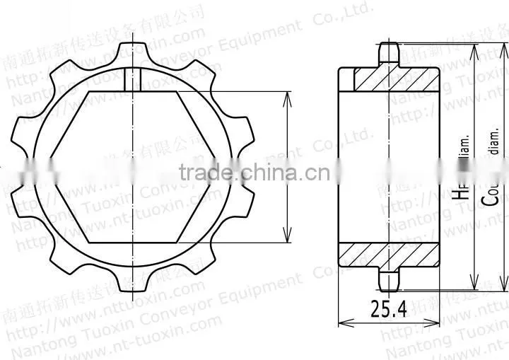 5935MTW Injection Moulded Classic Belt Sprocket