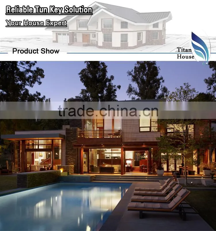Luxury Light Steel Structure Prefab Mansion