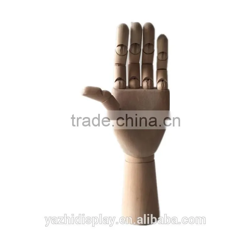 Jewelry display wooden mannequin hand for window display