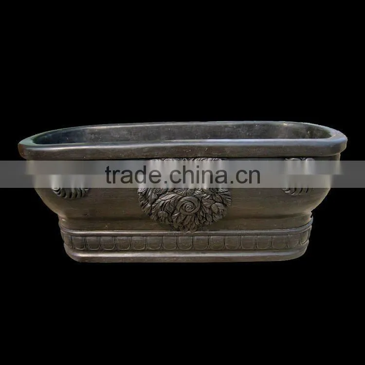 Natural Solid Marble Bathtub with Four Legs