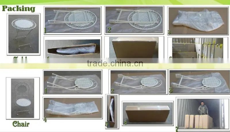POWERLON Top 1 Outdoor Furniture Metal Foldable Table Set