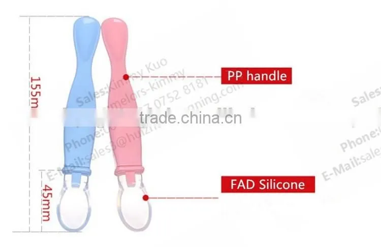 FDA BPA free popular spoon reusable tableware set plastic spoon baby spoon