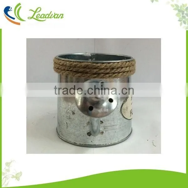 Antique garden decorative metal mini little small kids watering can with handle garden storage watering pot