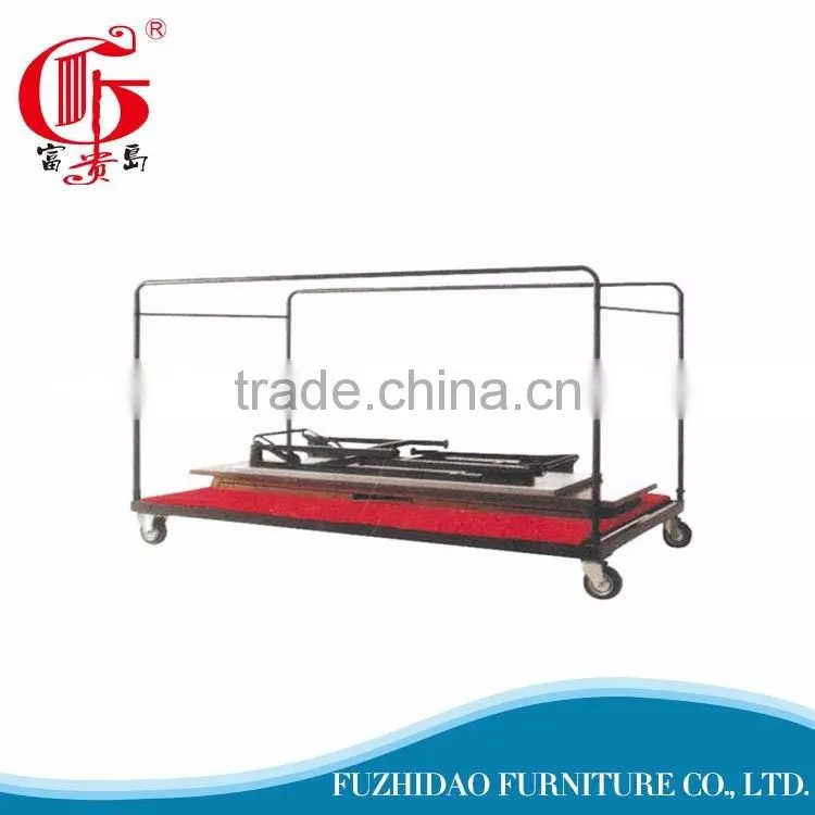 Logistical factory stainless steel metal cargo trolley cart