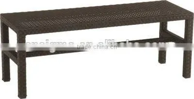 Trade Assurance : 2017 Modern design hot sale pe rattan handmade garden benches table