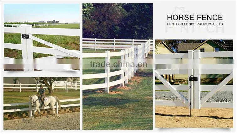 UV Resistant Vinyl Plastic PVC Horse Fence