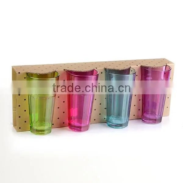 11oz personalized hot sell glass tumbler wholesale fancy drinking glass pringting bar beer glass