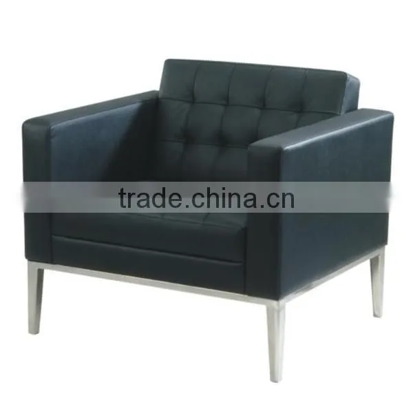 Living room furniture black/white leather leisure lounge chair (EOE brand)