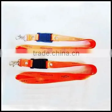 Adjustable Polyester Woven Lanyard/Promotional Neck Lanyard