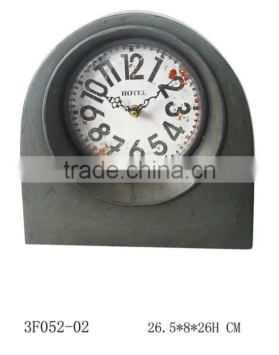 vintage decoratived metal table clock manufacturer