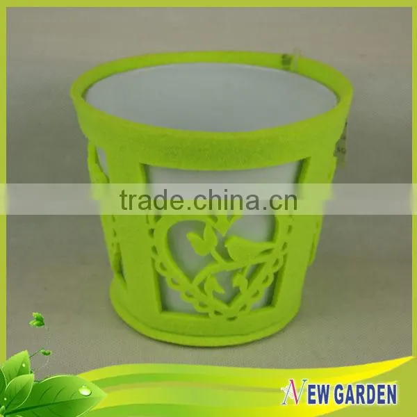 Stylish Promotion High Quality Sturdy Leather Coloured Plant Pots
