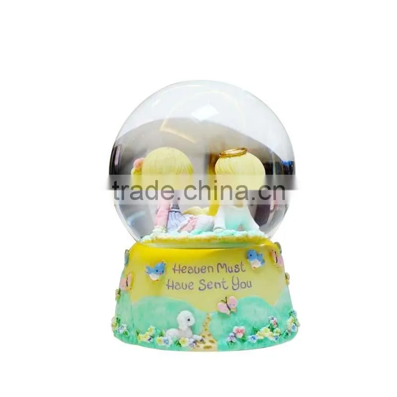 snow globe of polyresin craft