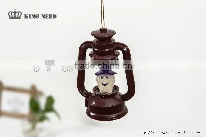 Modern small plastic LED skull table lamp halloween hanging decoration
